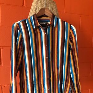 Reformation 70’s retro style silky shirt